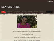 Tablet Screenshot of dannasdogs.net